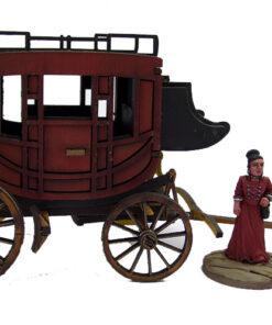 28S-CAW-101 Pre-painted Stage Coach (4Ground)