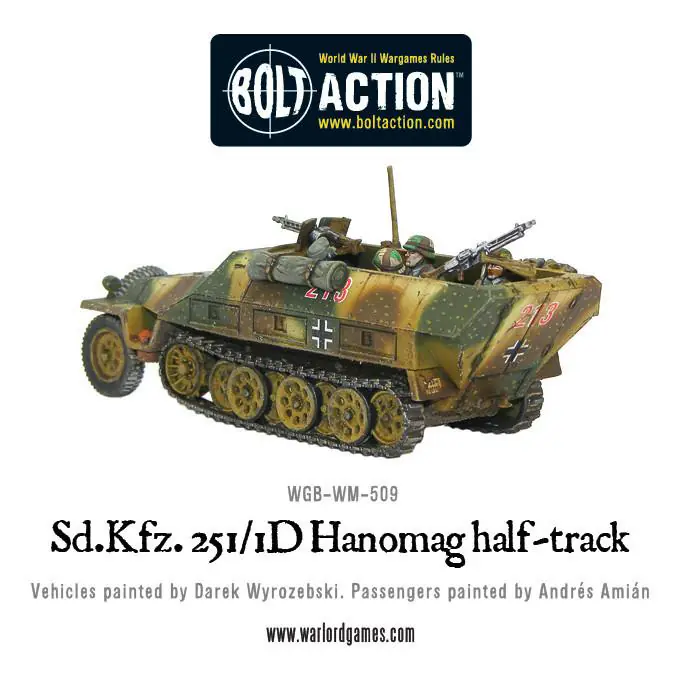 Sd.Kfz 251/1 ausf D halftrack plastic box set - Image 2