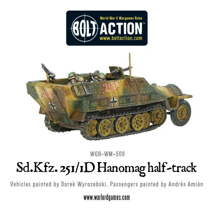 Sd.Kfz 251/1 ausf D halftrack plastic box set - Image 3