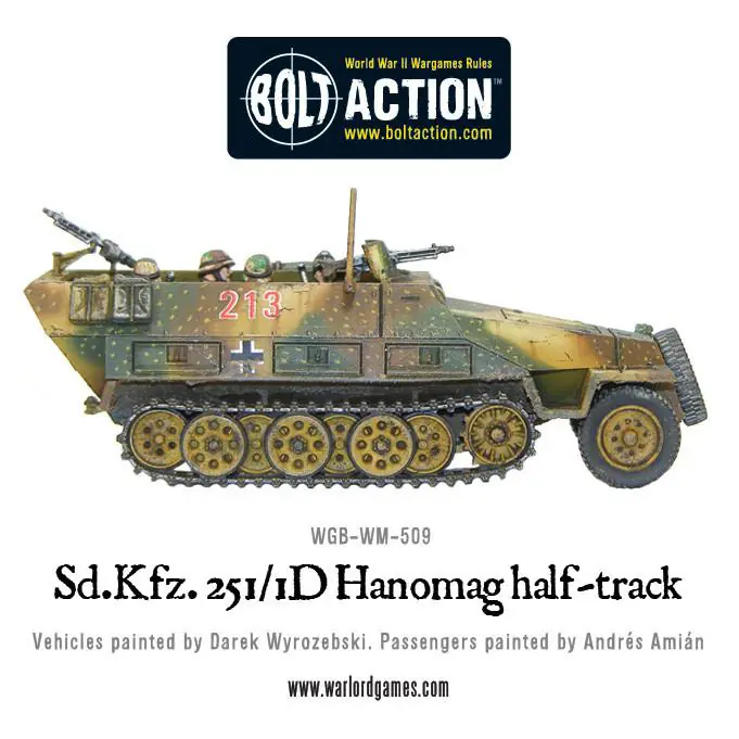Sd.Kfz 251/1 ausf D halftrack plastic box set - Image 4