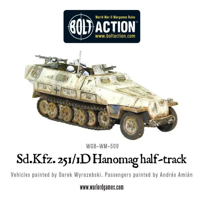 Sd.Kfz 251/1 ausf D halftrack plastic box set - Image 7