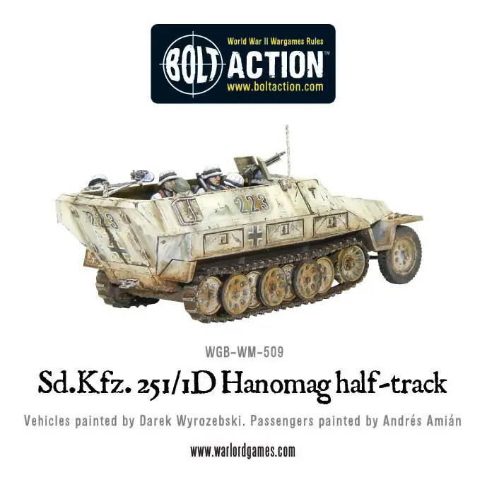 Sd.Kfz 251/1 ausf D halftrack plastic box set - Image 9