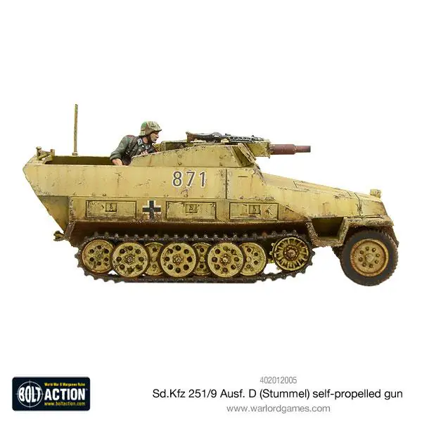 Sd.Kfz 251/9 Ausf D (Stummel) half-track (+ Markers) - Image 5