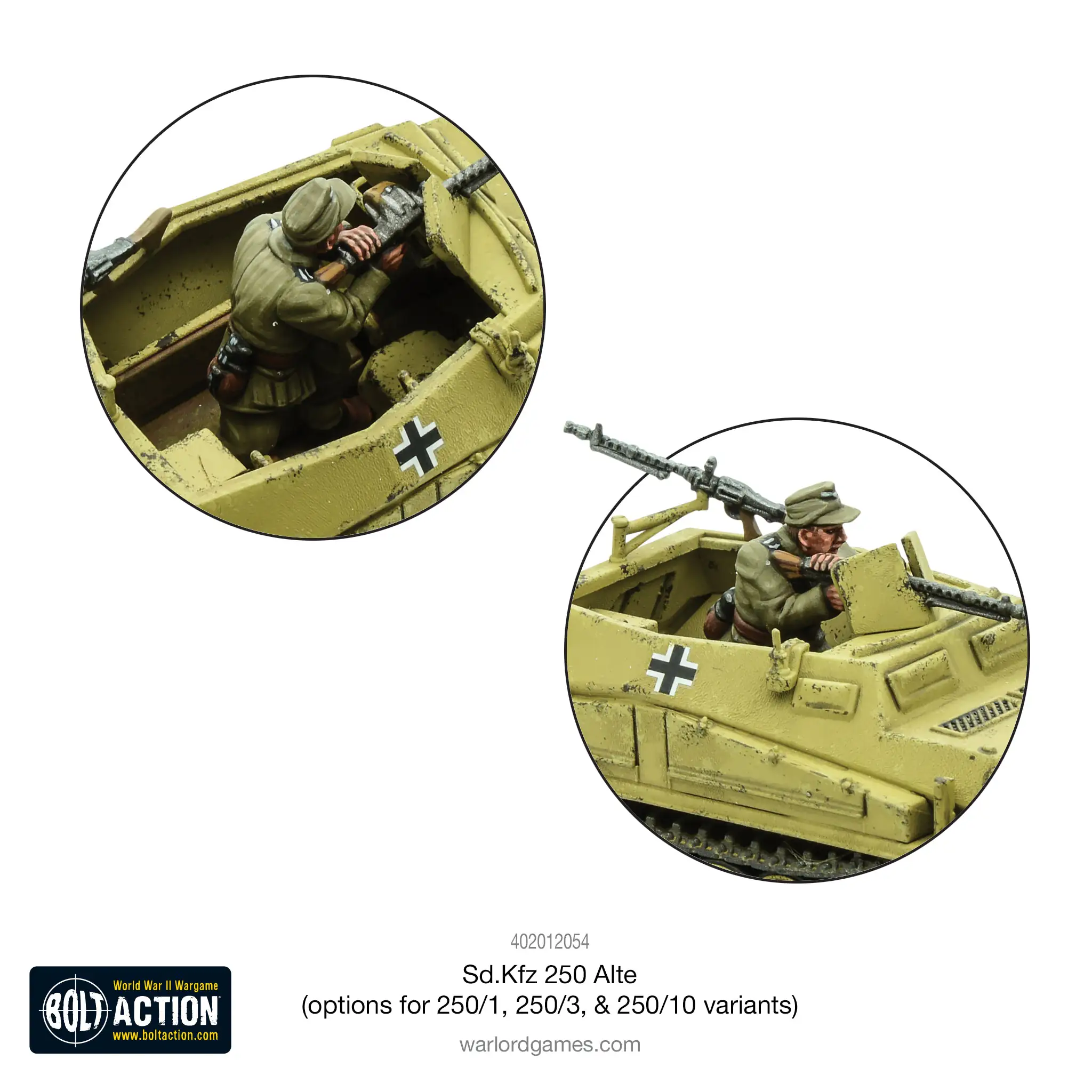 Sd.Kfz 250 (Alte) half-track (options to make 250/1, 250/3 or 250/10 variants) - Image 11