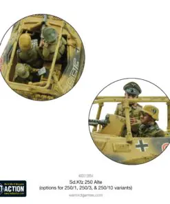 Sd.Kfz 250 (Alte) half-track (options to make 250/1, 250/3 or 250/10 variants) - Image 17