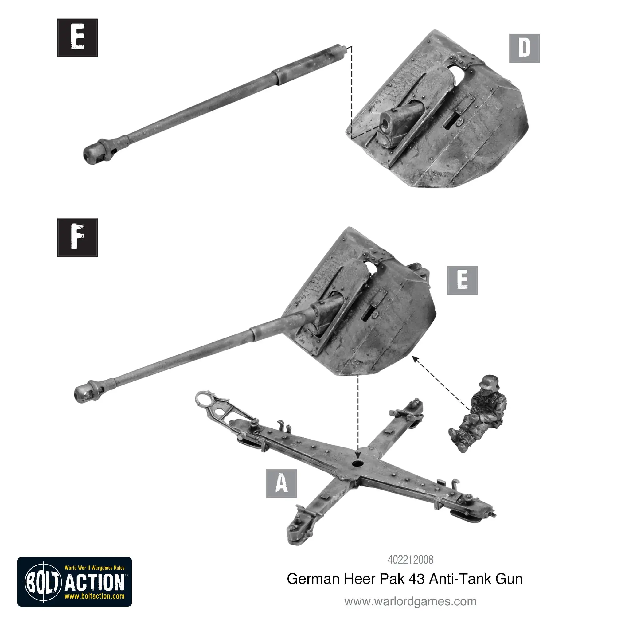 German Heer Pak 43 anti-tank gun - Image 9