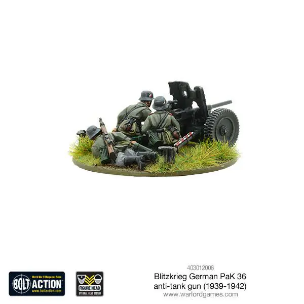 Blitzkrieg German Pak 36 anti-tank gun - Image 4