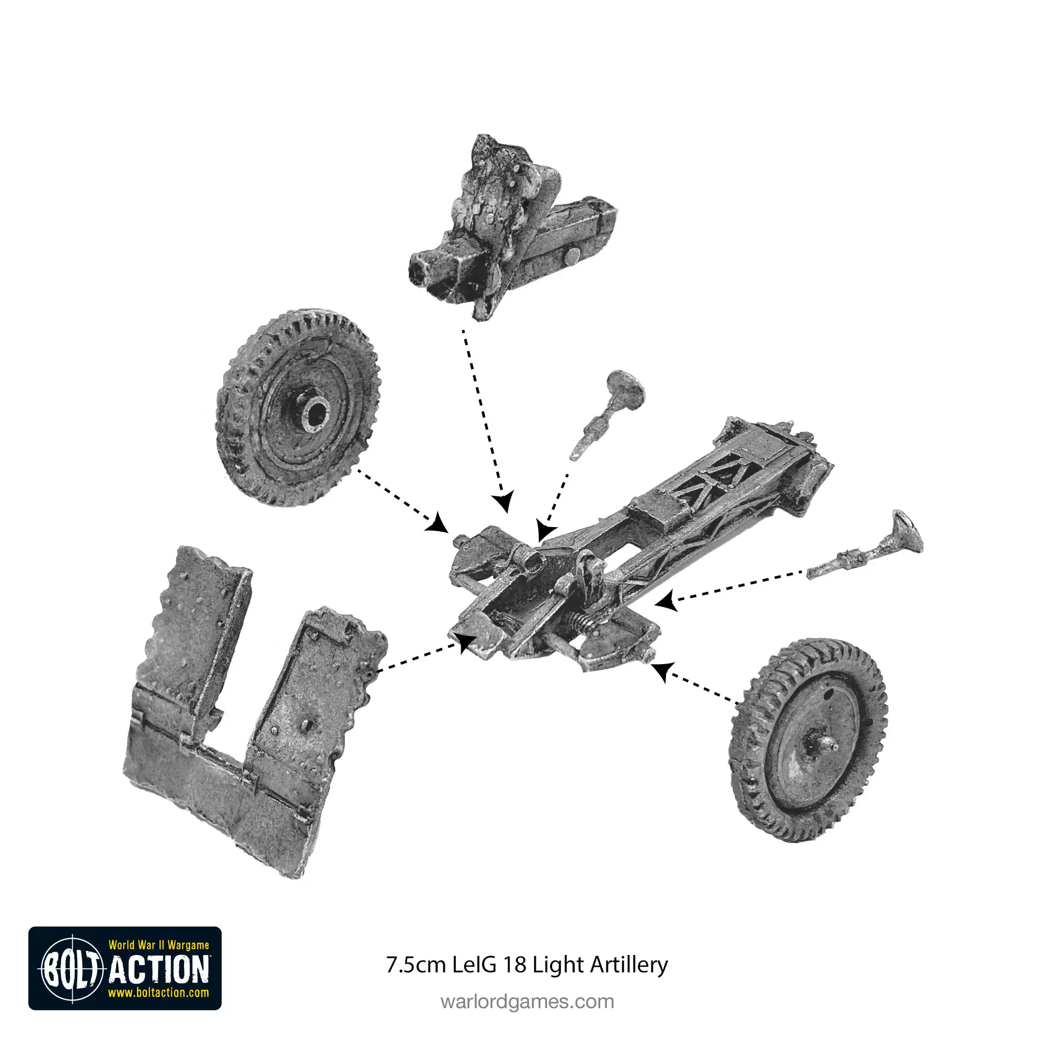Afrika Korps 7.5cm LeIG 18 light artillery - Image 4