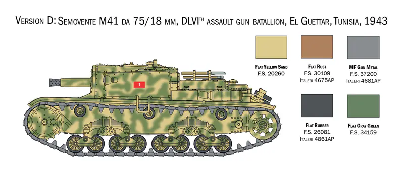 25768 - Scale 1 : 56 Italian Tanks & Semoventi - Image 7
