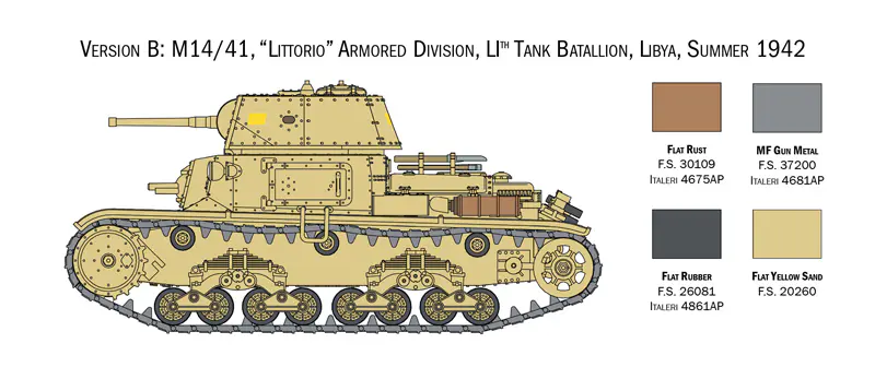 25768 - Scale 1 : 56 Italian Tanks & Semoventi - Image 5