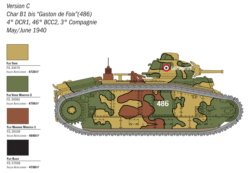 25766 - Scale 1 : 56 Char B1 Bis - Image 4