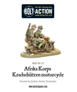 Alternative view of Afrika Korps Kradschutzen motorcycle