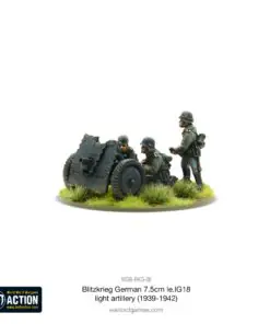 Blitzkrieg German 75mm LeiG 18 light artillery (1939-42) - Image 3