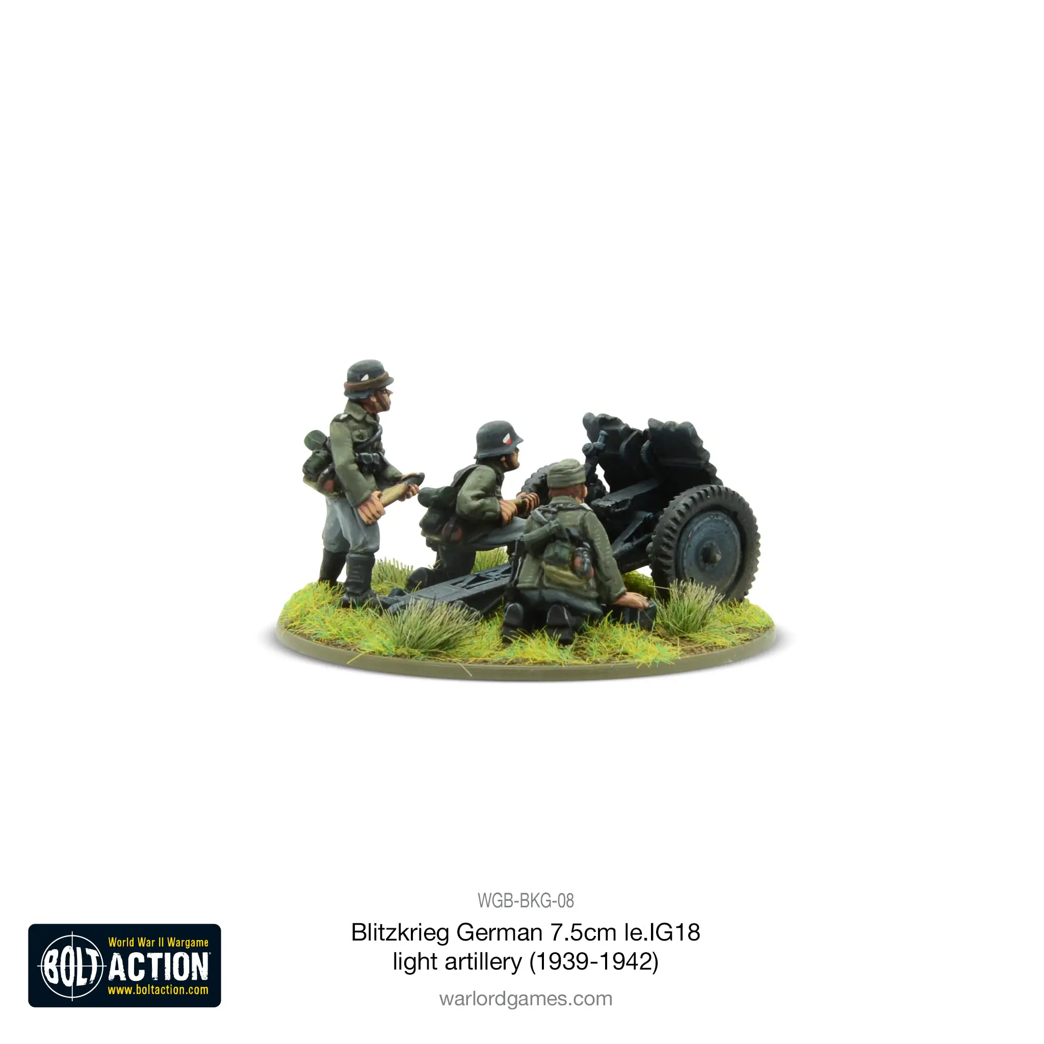 Blitzkrieg German 75mm LeiG 18 light artillery (1939-42) - Image 2