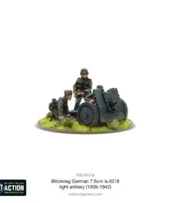 Blitzkrieg German 75mm LeiG 18 light artillery (1939-42)