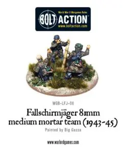 Alternative view of Fallschirmjager 81mm medium mortar team (1943-45)