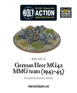 Alternative view of German Heer MG42 MMG Team (1943-45)
