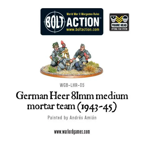 German Heer 81mm medium mortar team (1943-45) - Image 2