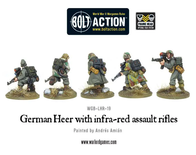 German Heer with infra-red assault rifles - Image 2