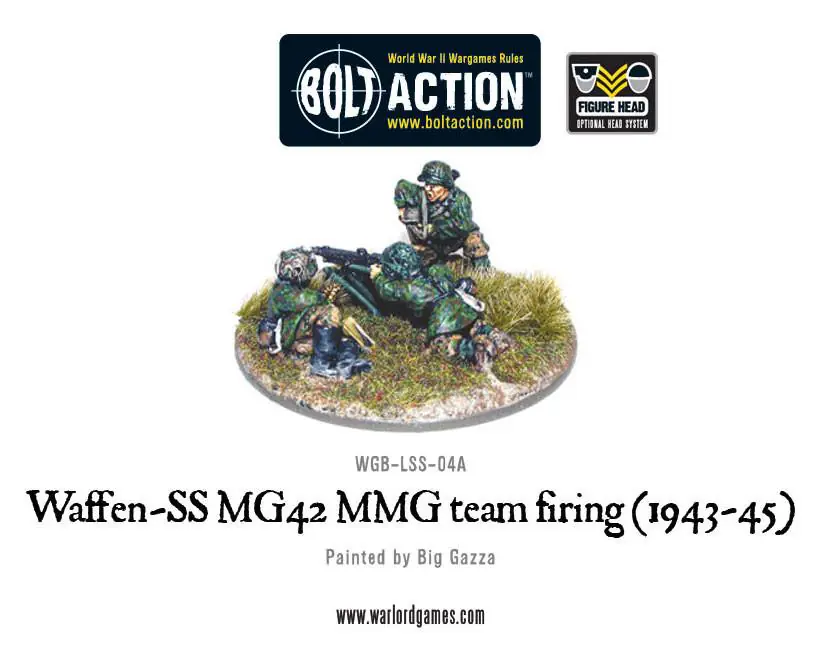 Waffen-SS MG42 MMG team firing (1943-45) - Image 2