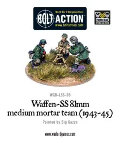 Waffen-SS 81mm medium mortar team (1943-45)