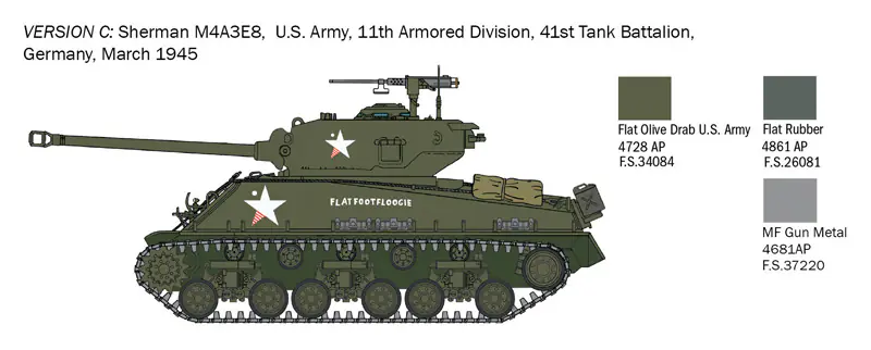 25772 - Scale 1 : 56 M4A3E8 Sherman Fury - Image 6