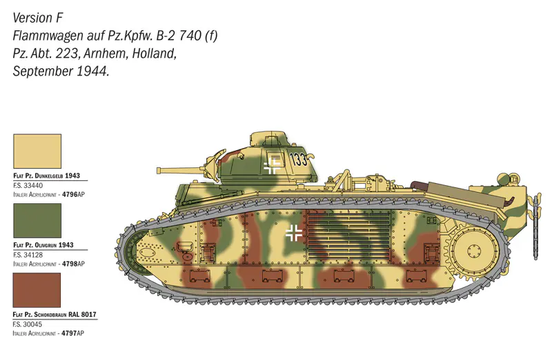 25766 - Scale 1 : 56 Char B1 Bis - Image 5