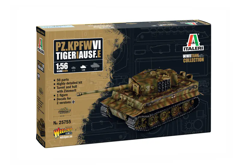25755 - Scale 1 : 56 Pz. kpfw. VI Tiger I Ausf. E