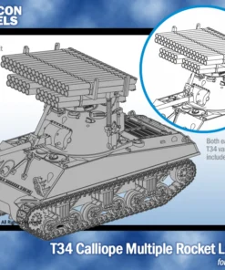 282009 - T34 Calliope Tank Mounted MRL for M4 Sherman