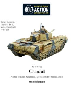 Alternative view of Churchill Tank (Plastic)