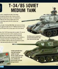 Alternative view of T-34/85 medium tank (plastic)