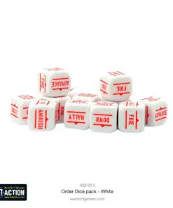 Alternative view of Bolt Action: Orders Dice Pack - White