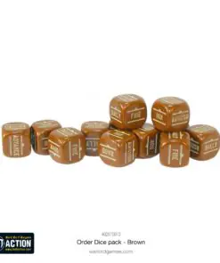 Alternative view of Bolt Action: Orders Dice pack - Brown