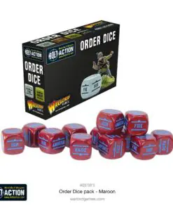 Bolt Action: Orders Dice pack - Maroon