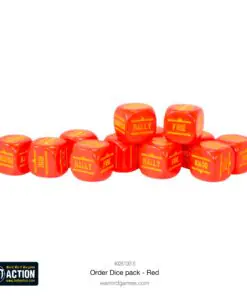 Alternative view of Bolt Action: Orders Dice pack - Red