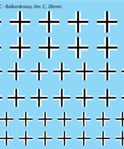 German Balkenkreuz, 28mm Decals Version C: Early War
