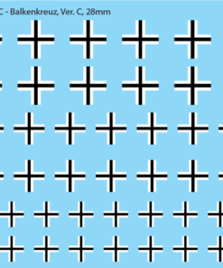 German Balkenkreuz, 28mm Decals Version C: Early War