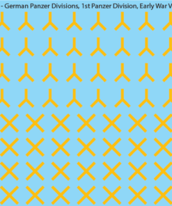 WW2 German Wehrmacht Panzer Divisions, 28mm Decals, 1A: 1B: 1st Panzer Division Early War Variant
