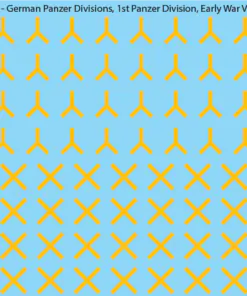 WW2 German Wehrmacht Panzer Divisions, 28mm Decals, 1A: 1B: 1st Panzer Division Early War Variant