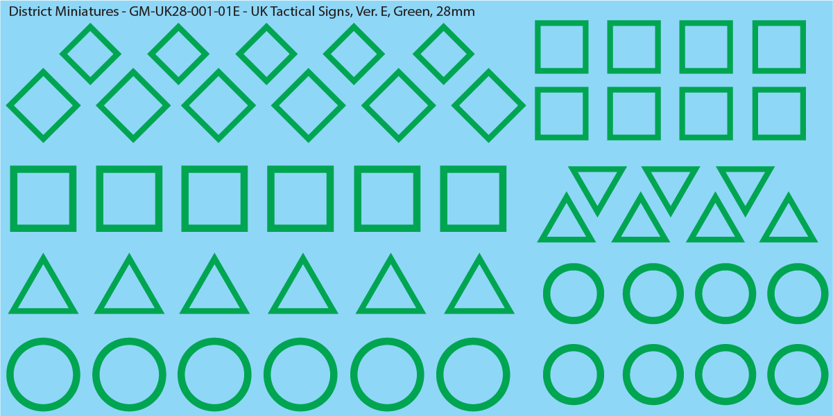WW2 British - Tactical Signs, green