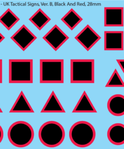 WW2 British - Tactical Signs, black and red