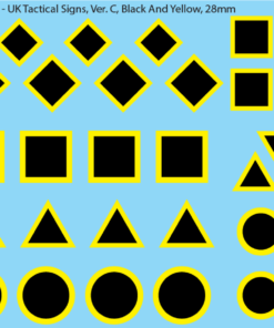 WW2 British - Tactical Signs, black and yellow