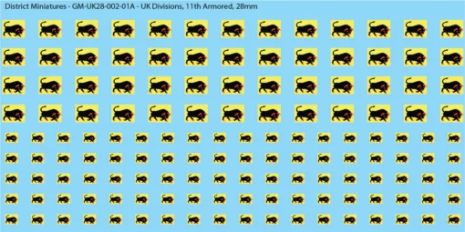 Sheet A(2): 11th Armoured Division Variant 2