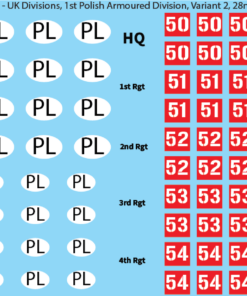 Sheet S(2): 1st Polish Armoured Division Variant 2