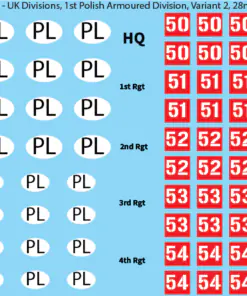 Sheet S(2): 1st Polish Armoured Division Variant 2