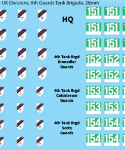 Sheet U: 6th Tank Guards Tank Brigade
