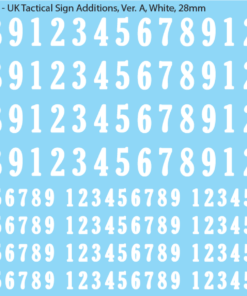 WW2 British - Tactical Sign Additions, white