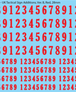 WW2 British - Tactical Sign Additions, red