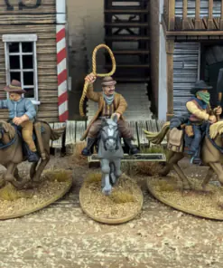 Alternative view of Dead Man's Hand Mounted Gunfighters Plastic Boxed Set