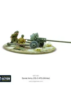 Alternative view of Soviet ZIS-2 anti-tank gun (Winter)
